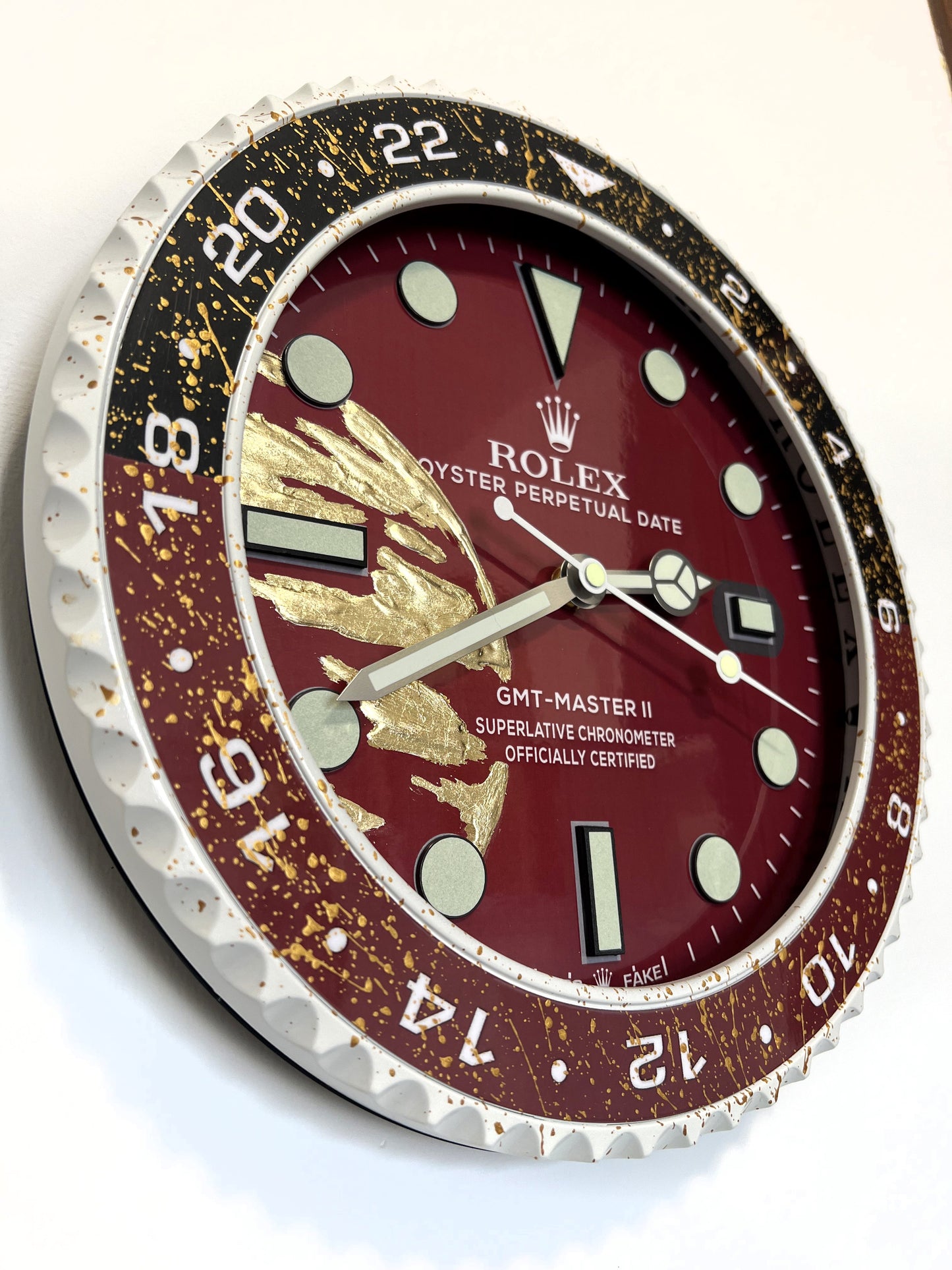 Orologio Gmt The Bordeaux World Custom da muro