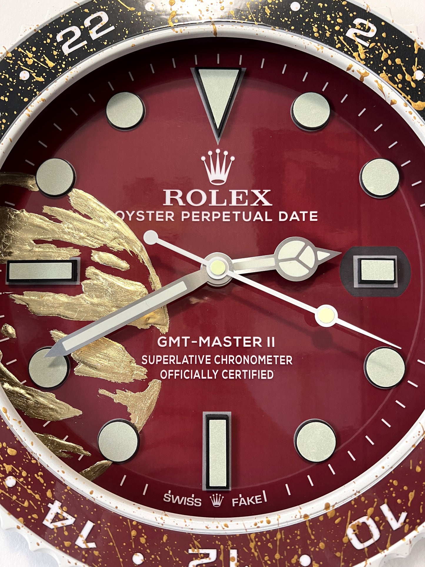 Orologio Gmt The Bordeaux World Custom da muro