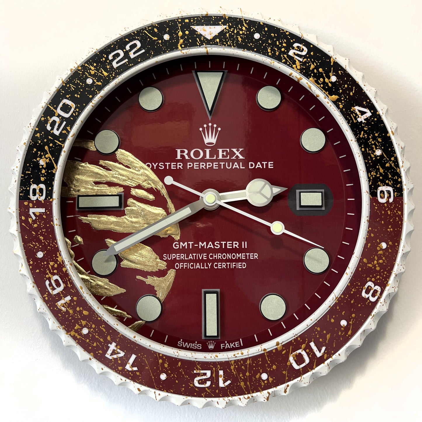 Orologio Gmt The Bordeaux World Custom da muro
