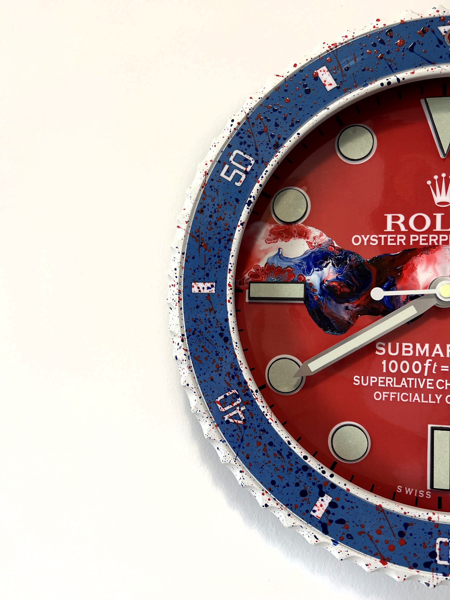 Orologio Submariner French Wave Custom da muro