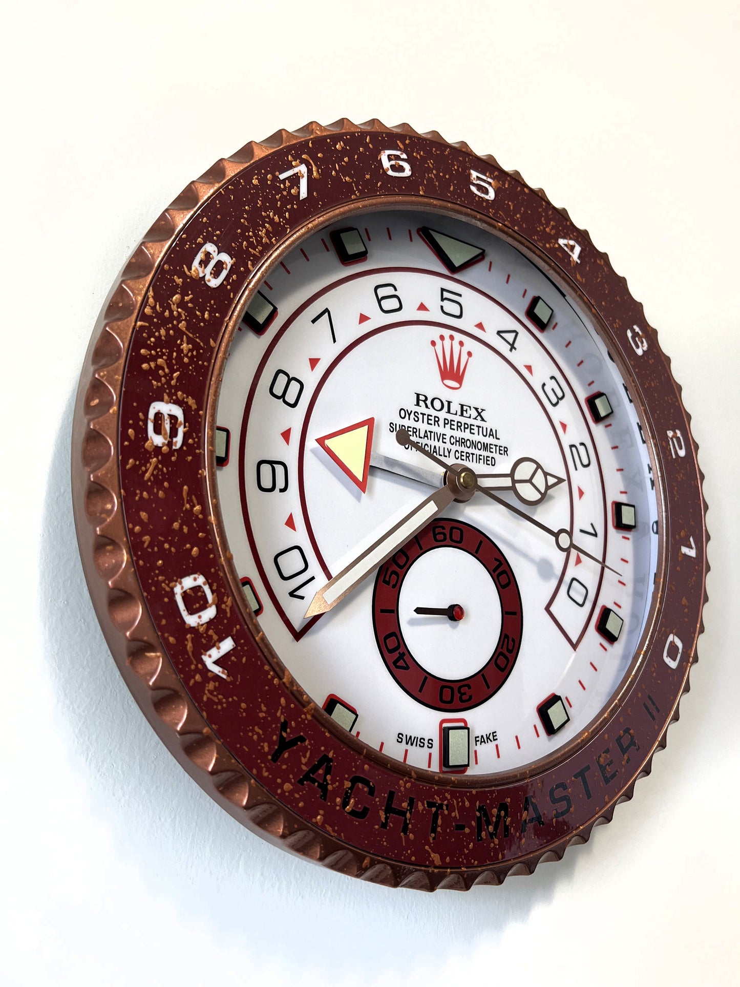 Orologio Yacht-Master II Bordeaux Lake da Custom muro