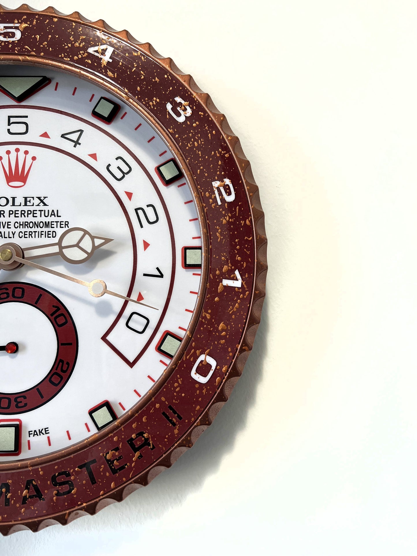Orologio Yacht-Master II Bordeaux Lake da Custom muro