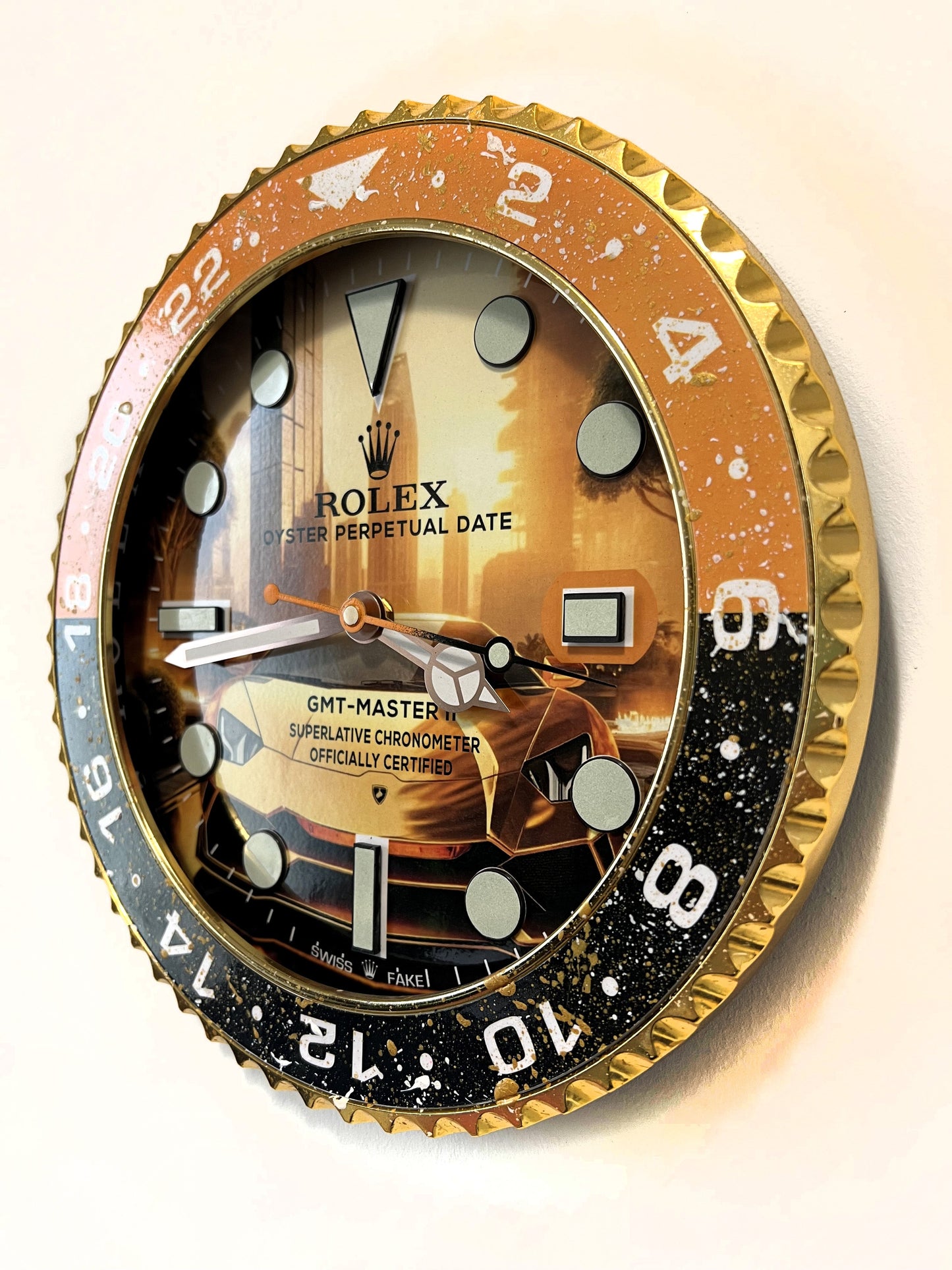 Orologio Gmt The Lambo Custom da muro