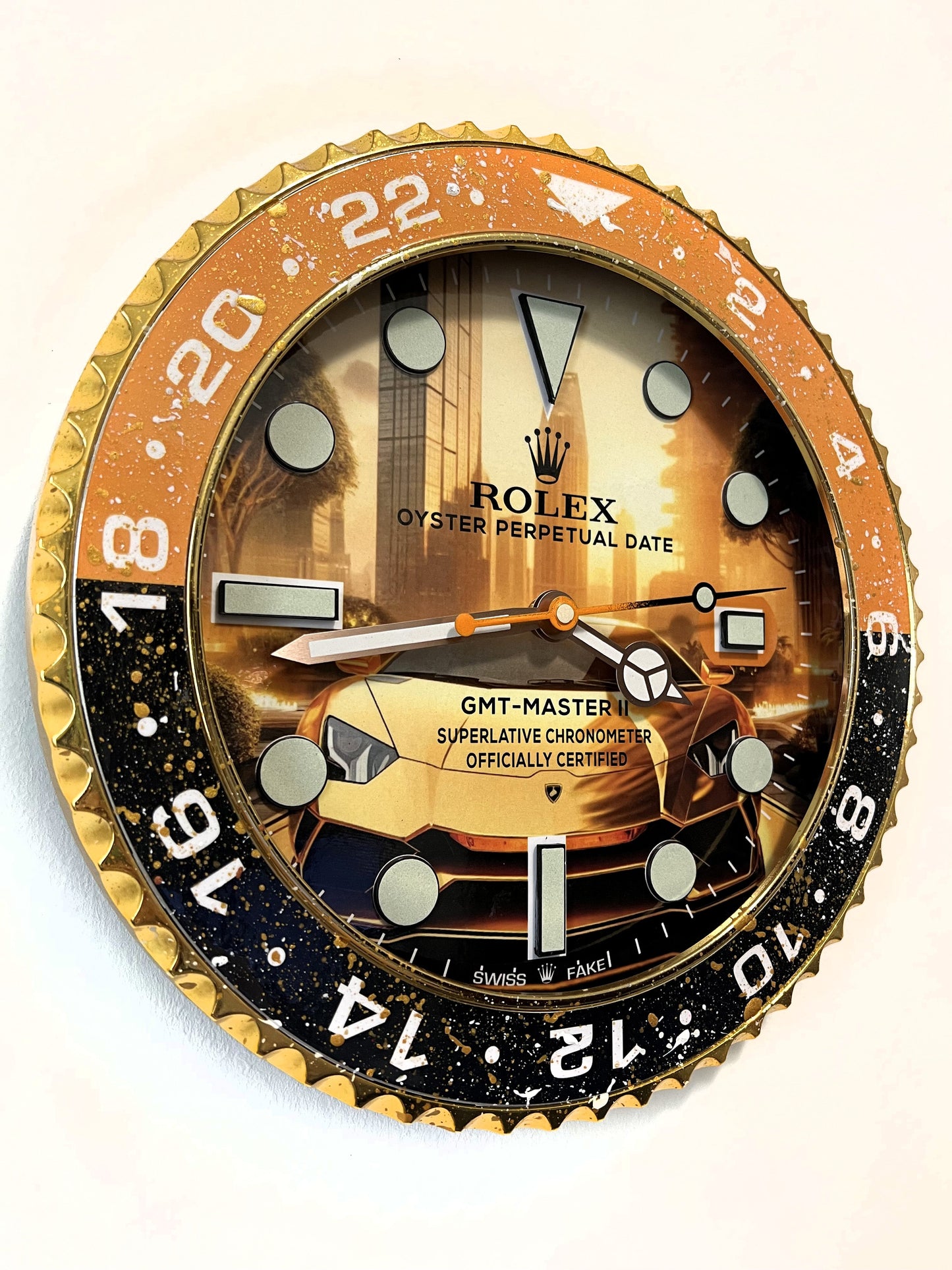 Orologio Gmt The Lambo Custom da muro