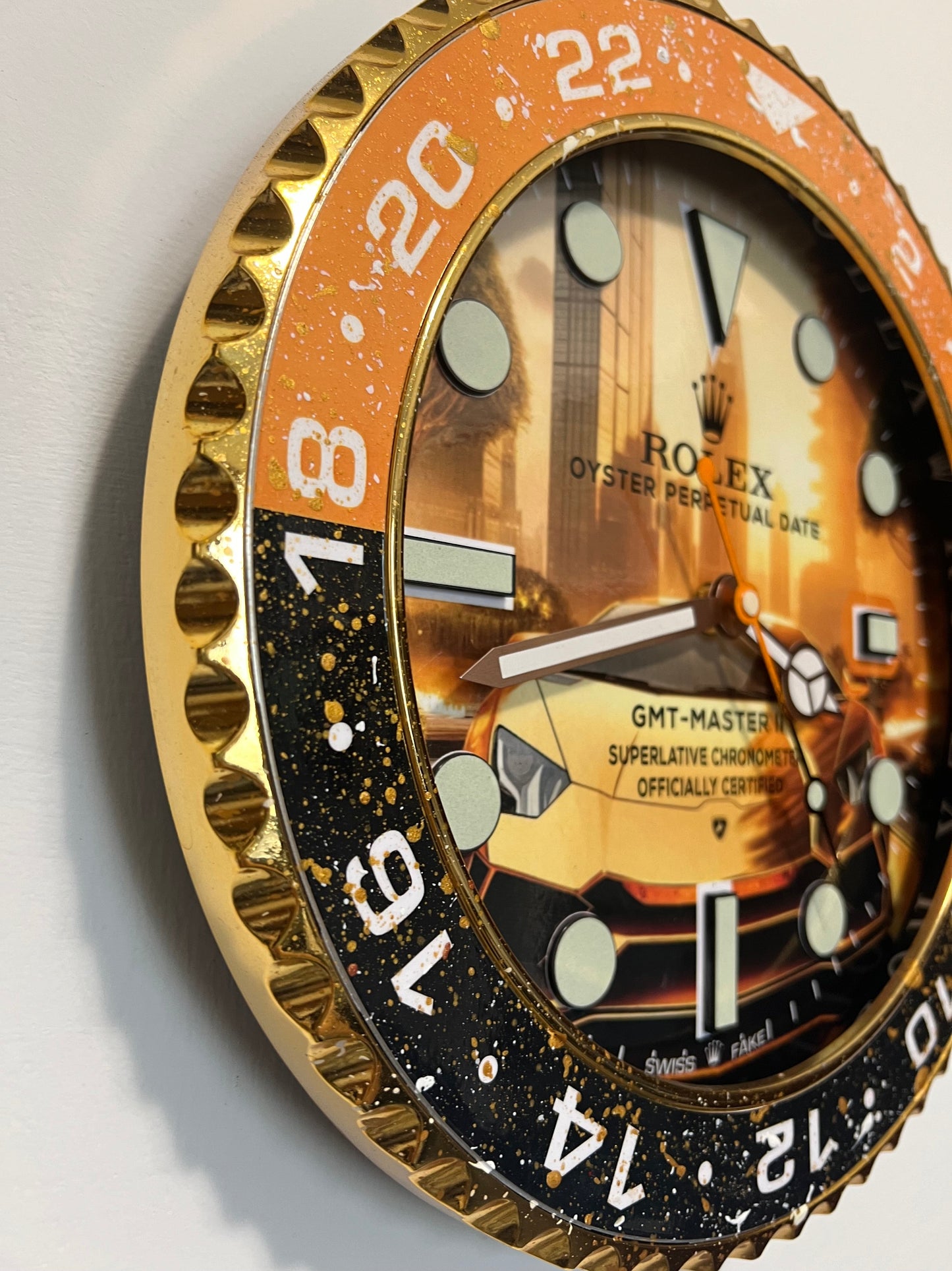 Orologio Gmt The Lambo Custom da muro