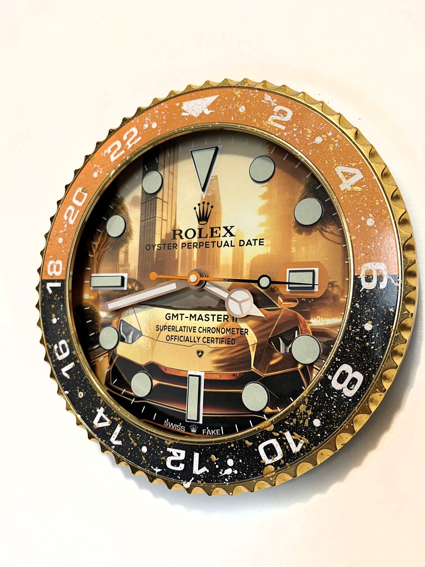 Orologio Gmt The Lambo Custom da muro
