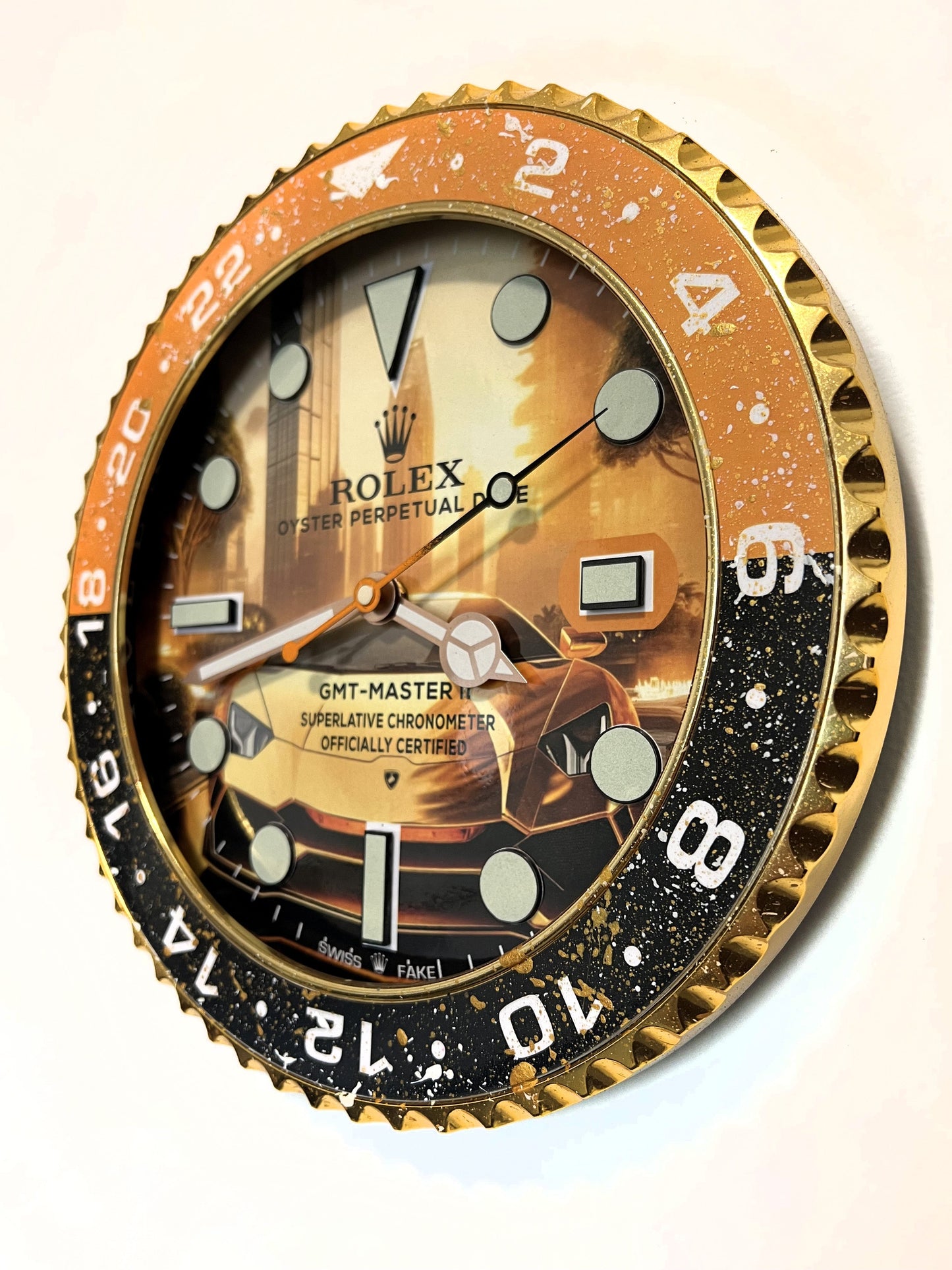 Orologio GMT The Lambo Custom da Parete
