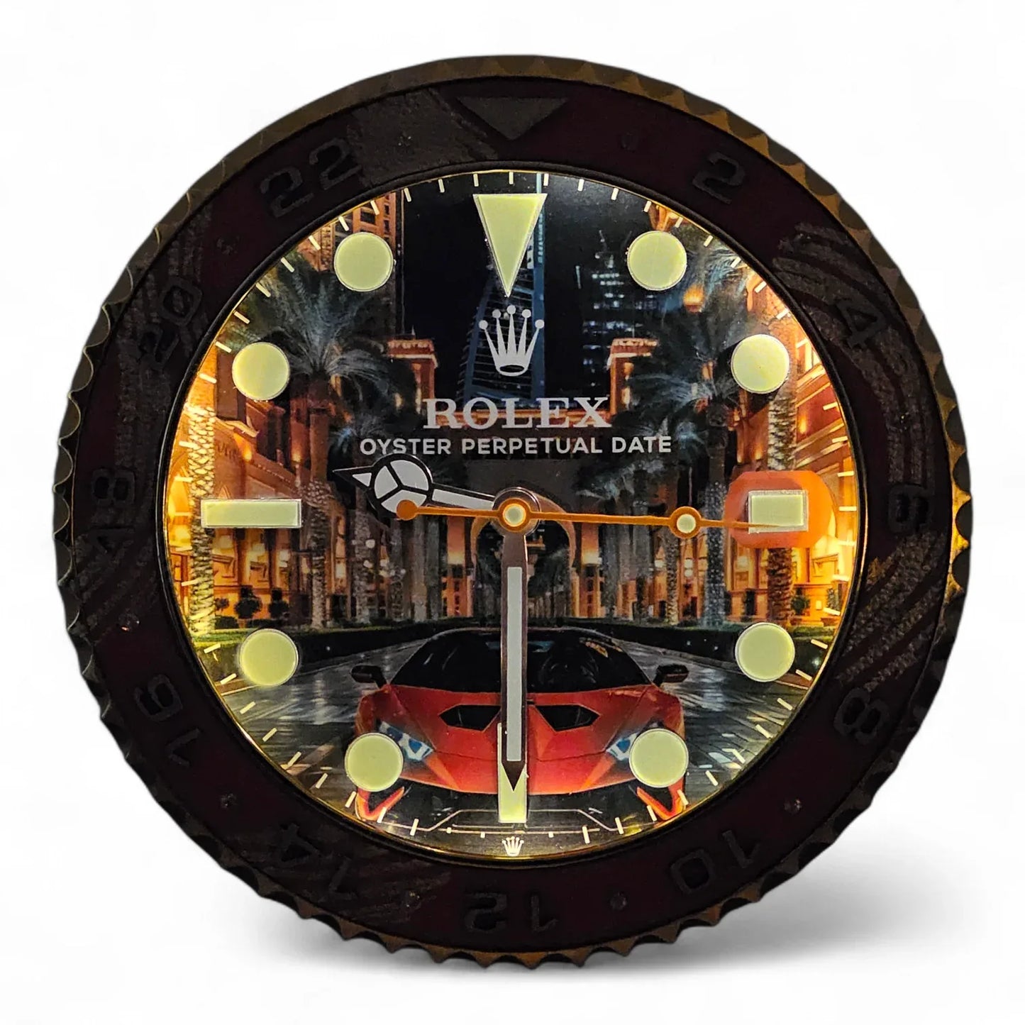 Custom Pop Art Wall Clock โ GMT Street to Dubai Edition | Moon24