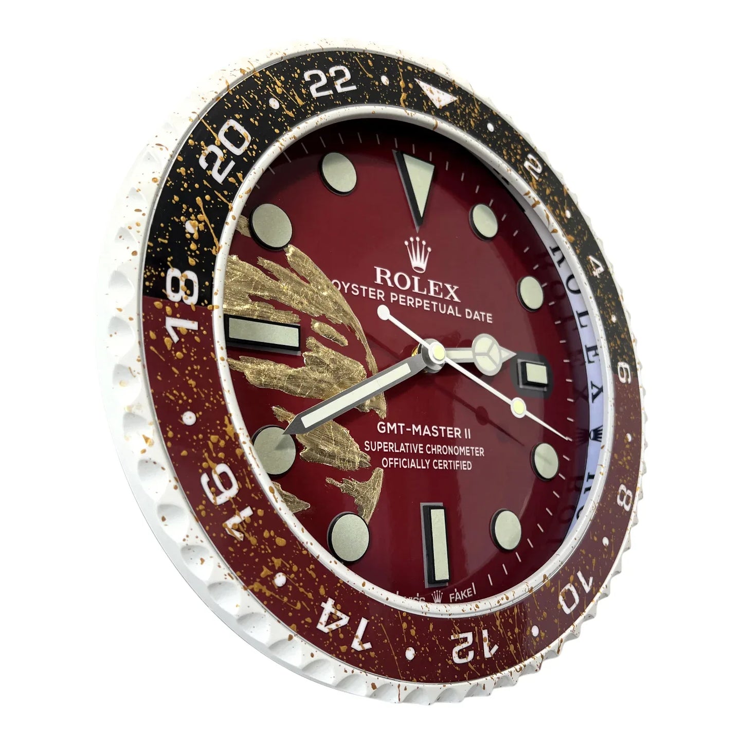 Wanduhr Custom – The Bordeaux World Edition | Moon24