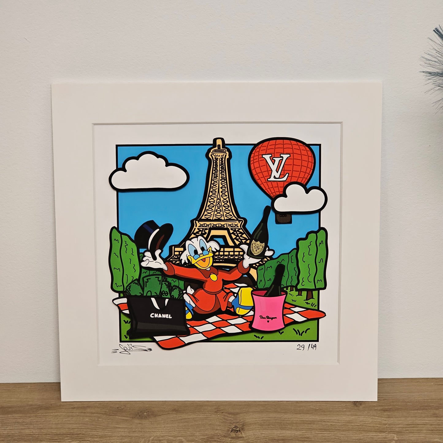 Quadro Luxury Picnic a Parigi  (Opera d'arte 3D)