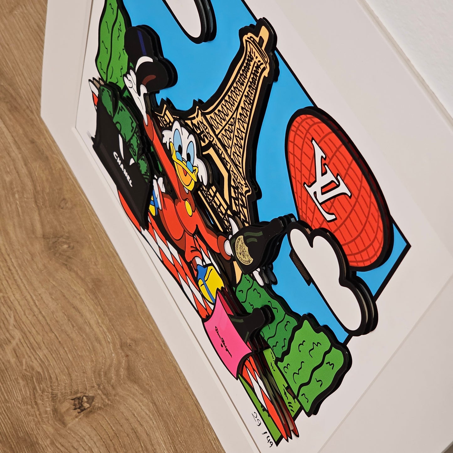 Quadro Luxury Picnic a Parigi  (Opera d'arte 3D)