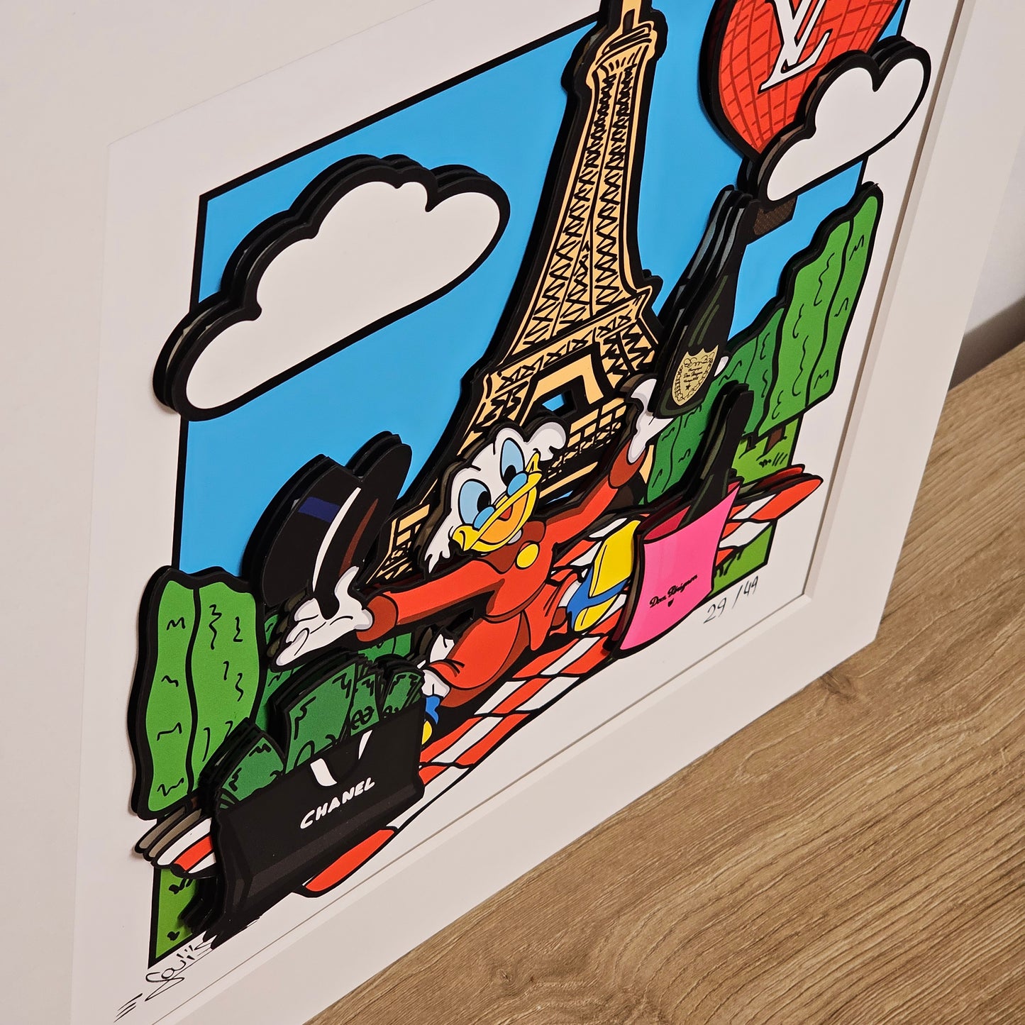 Quadro Luxury Picnic a Parigi  (Opera d'arte 3D)
