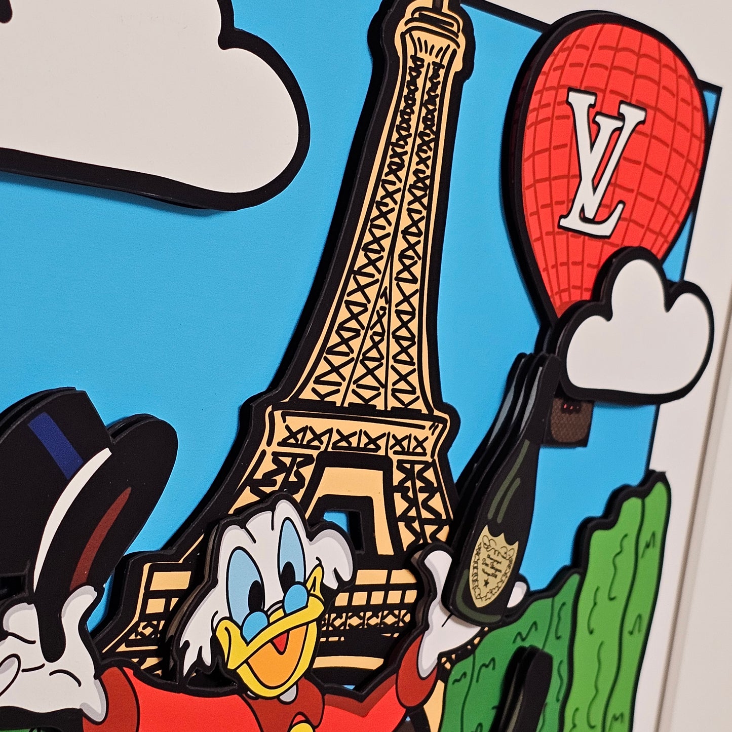 Quadro Luxury Picnic a Parigi  (Opera d'arte 3D)