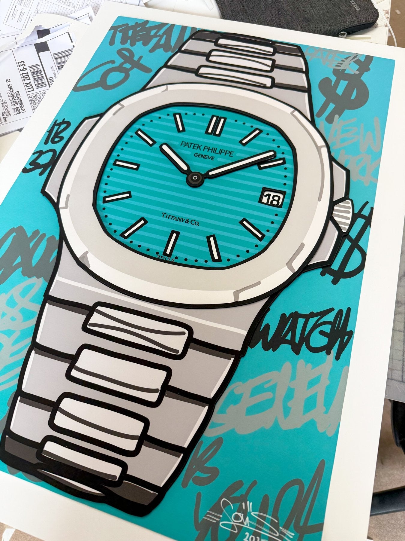 Quadro Tiffanys Patek (Opera d'arte 3D)