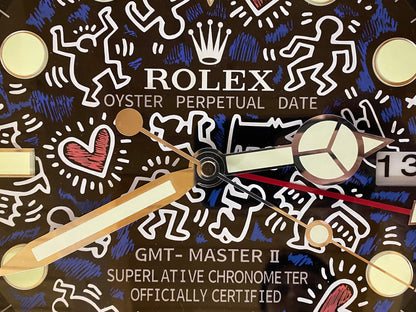 Orologio Gmt Keith Haring Custom da muro