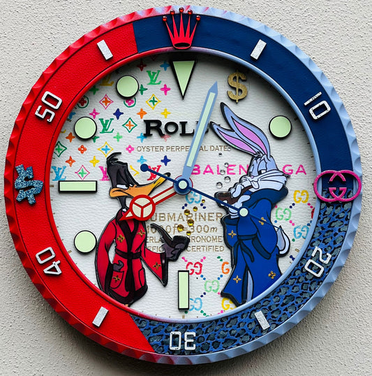 Orologio Bugs Bunny and Daffy Duck da Parete