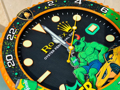 Orologio Custom Gmt The Lamborghini Bull da muro