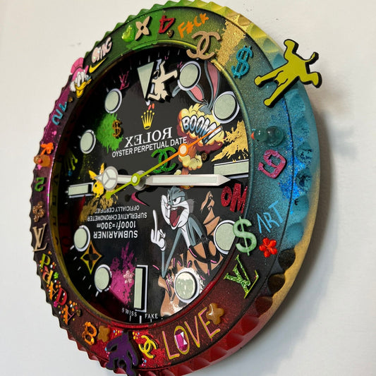 Orologio Sub The Crazy Rabbit Custom da Parete