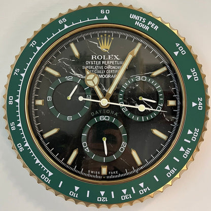 Orologio Custom Daytona Green Gold Marble da muro
