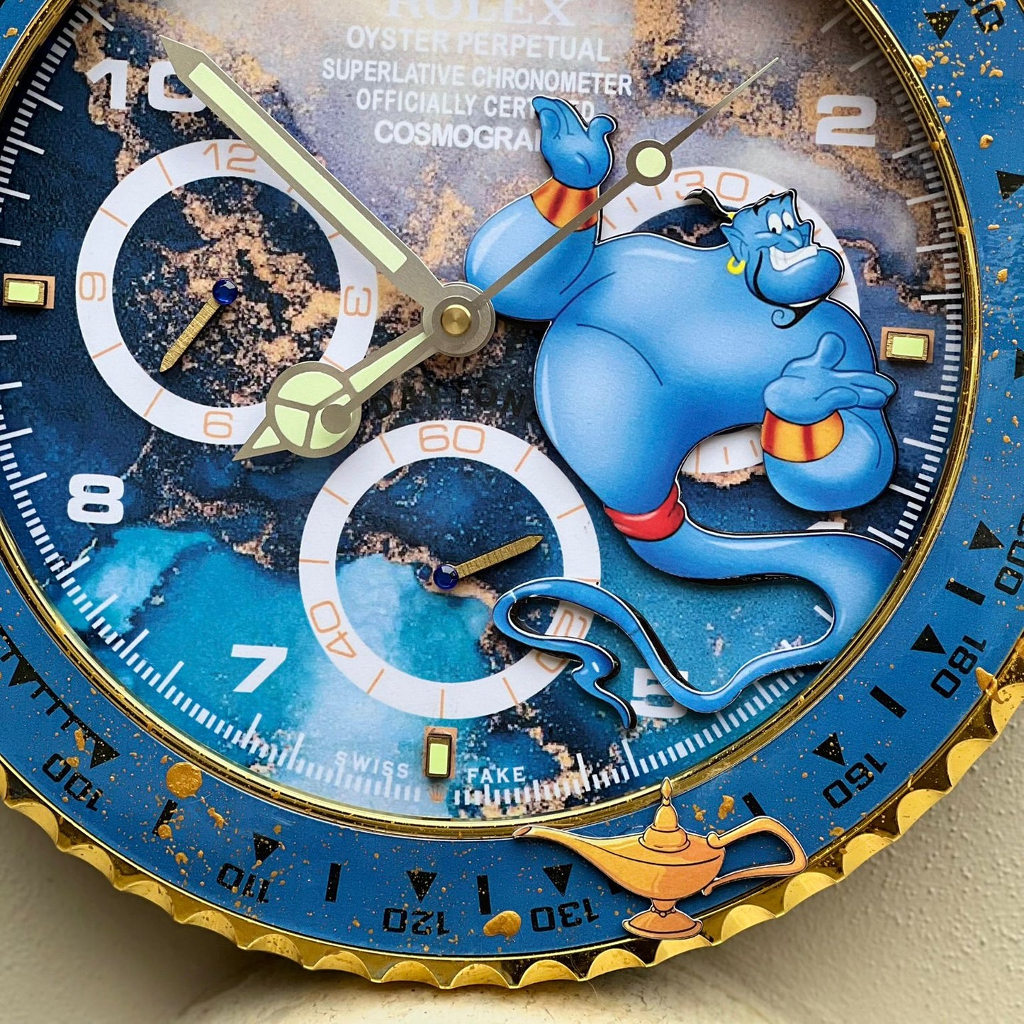 Orologio “Magic Time – Daytona Genie Edition”  Custom da Parete