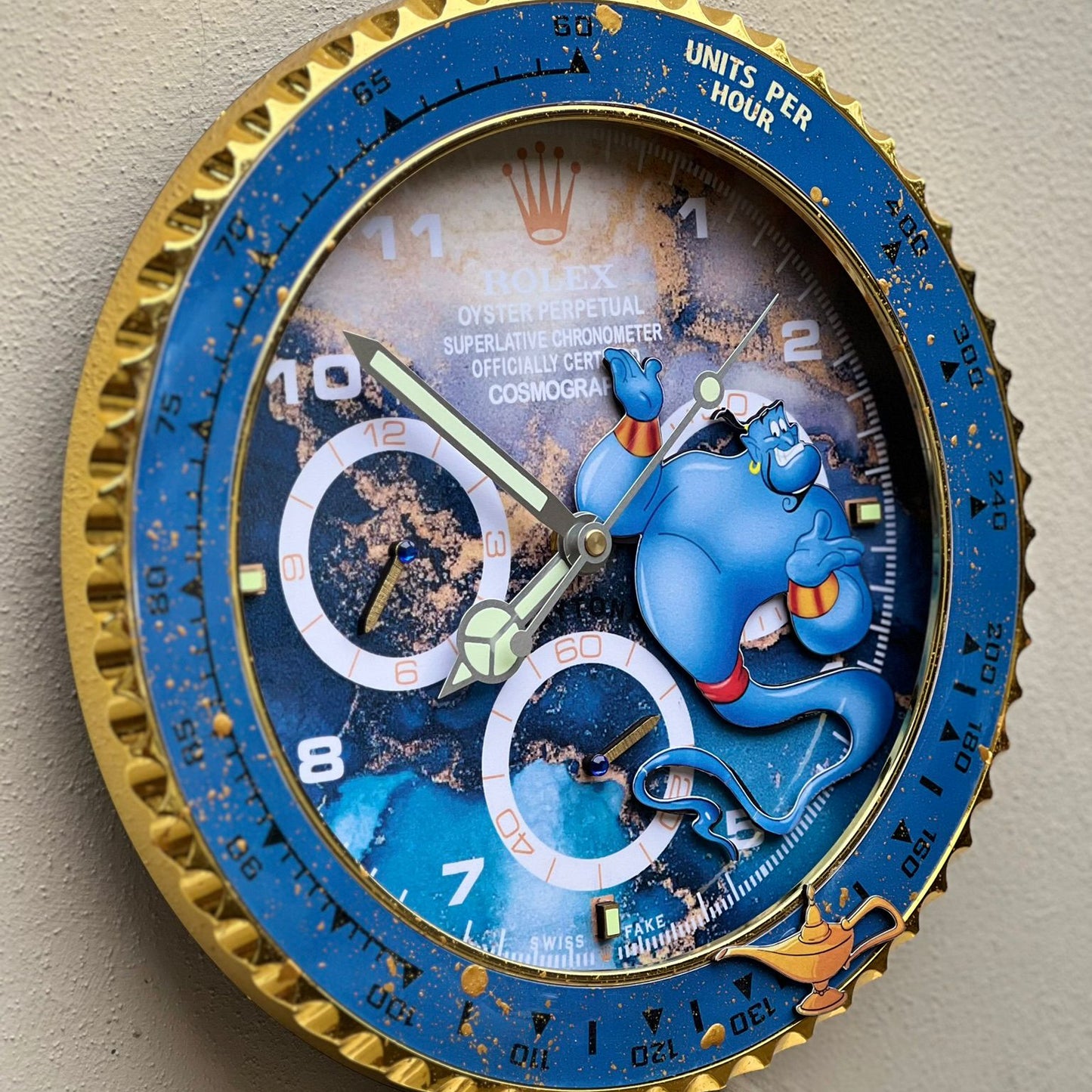 Orologio “Magic Time – Daytona Genie Edition”  Custom da Parete