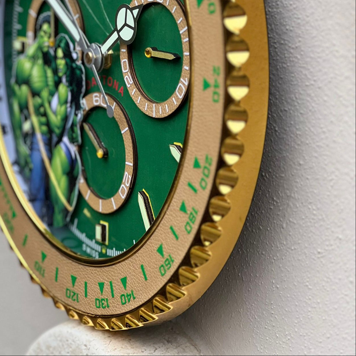 Orologio “Green Force – Daytona Hulk Edition”  Custom da Parete