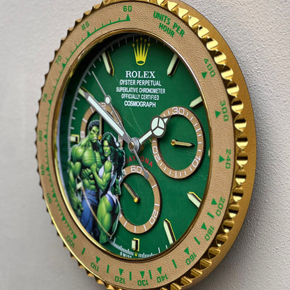 Orologio “Green Force – Daytona Hulk Edition”  Custom da Parete