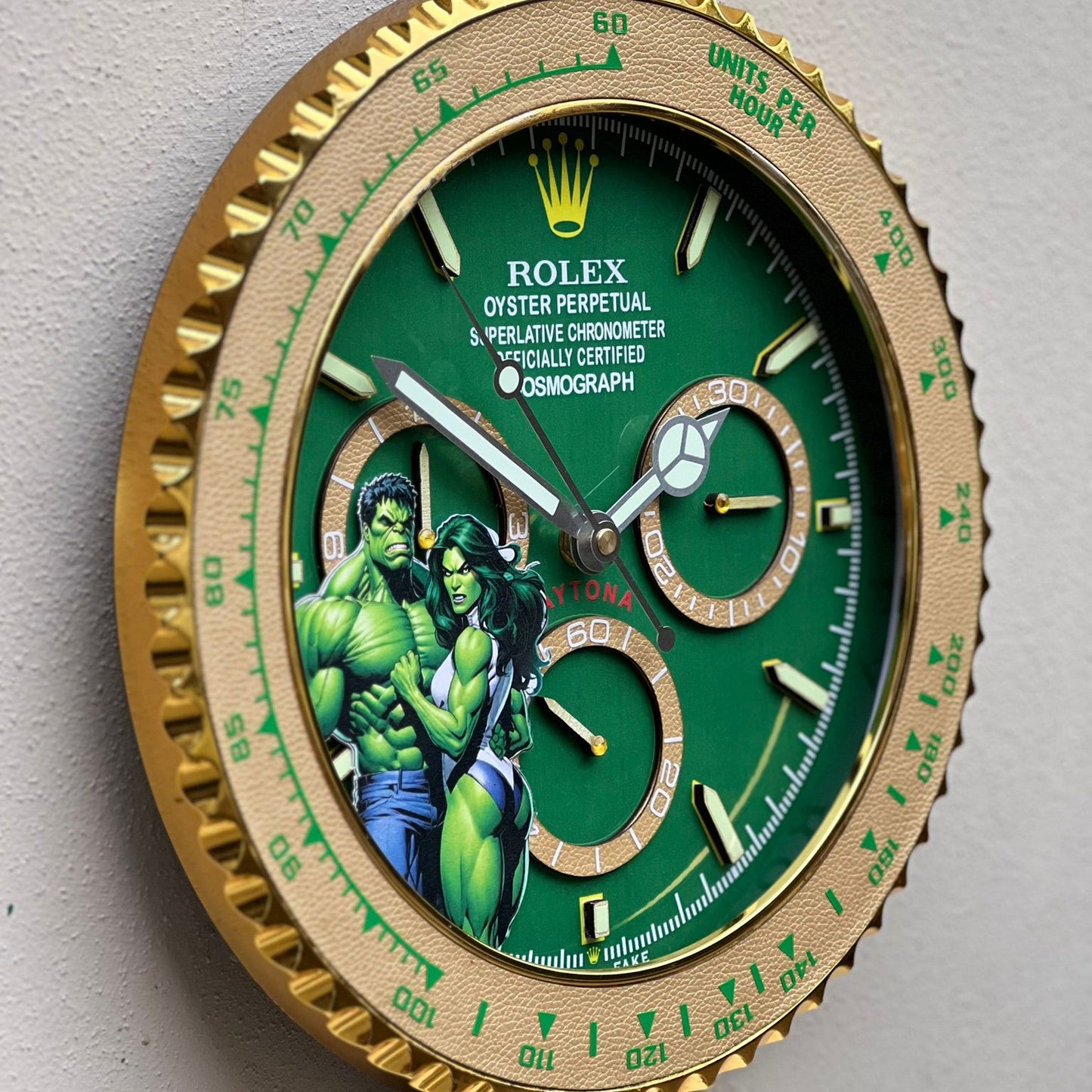 Orologio “Green Force – Daytona Hulk Edition”  Custom da Parete