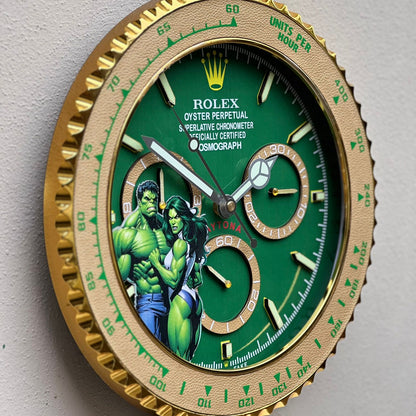 Orologio “Green Force – Daytona Hulk Edition”  Custom da Parete