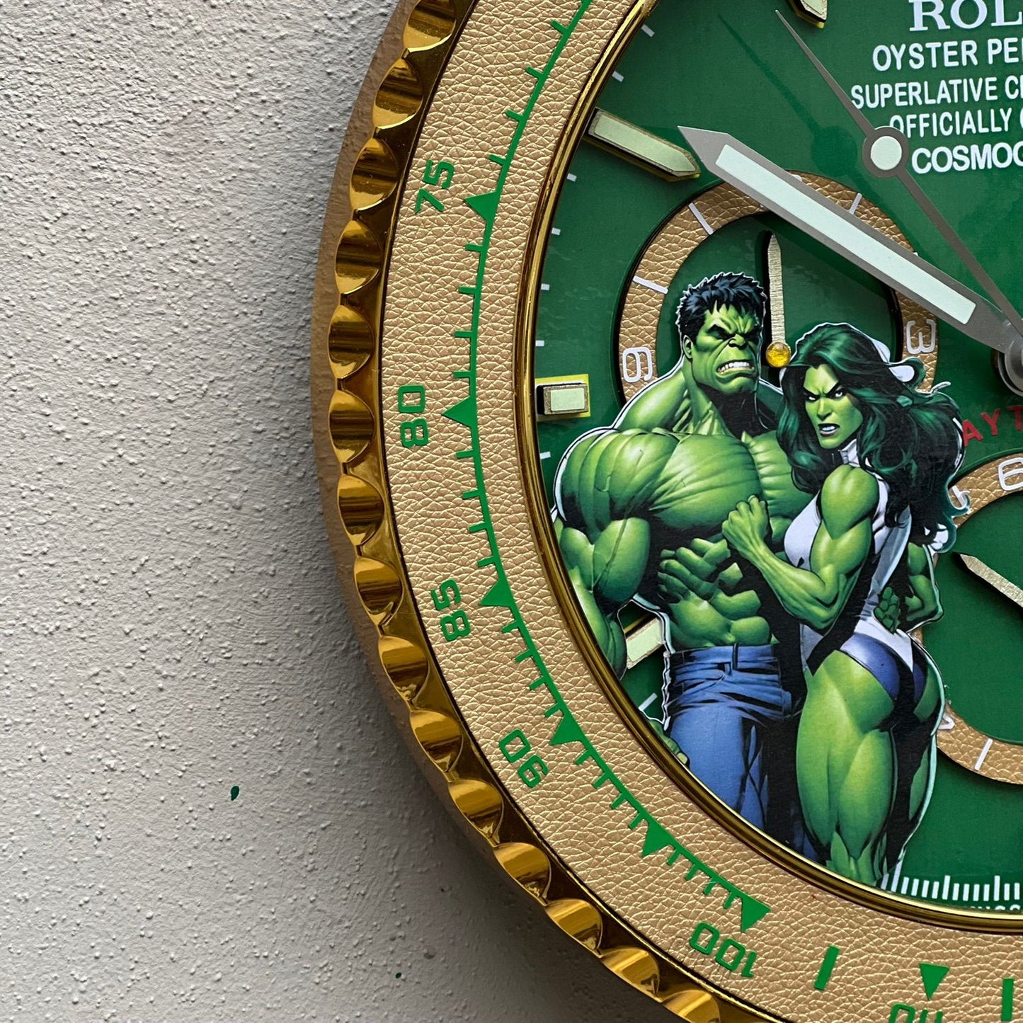 Orologio “Green Force – Daytona Hulk Edition”  Custom da Parete