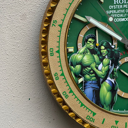 Orologio “Green Force – Daytona Hulk Edition”  Custom da Parete