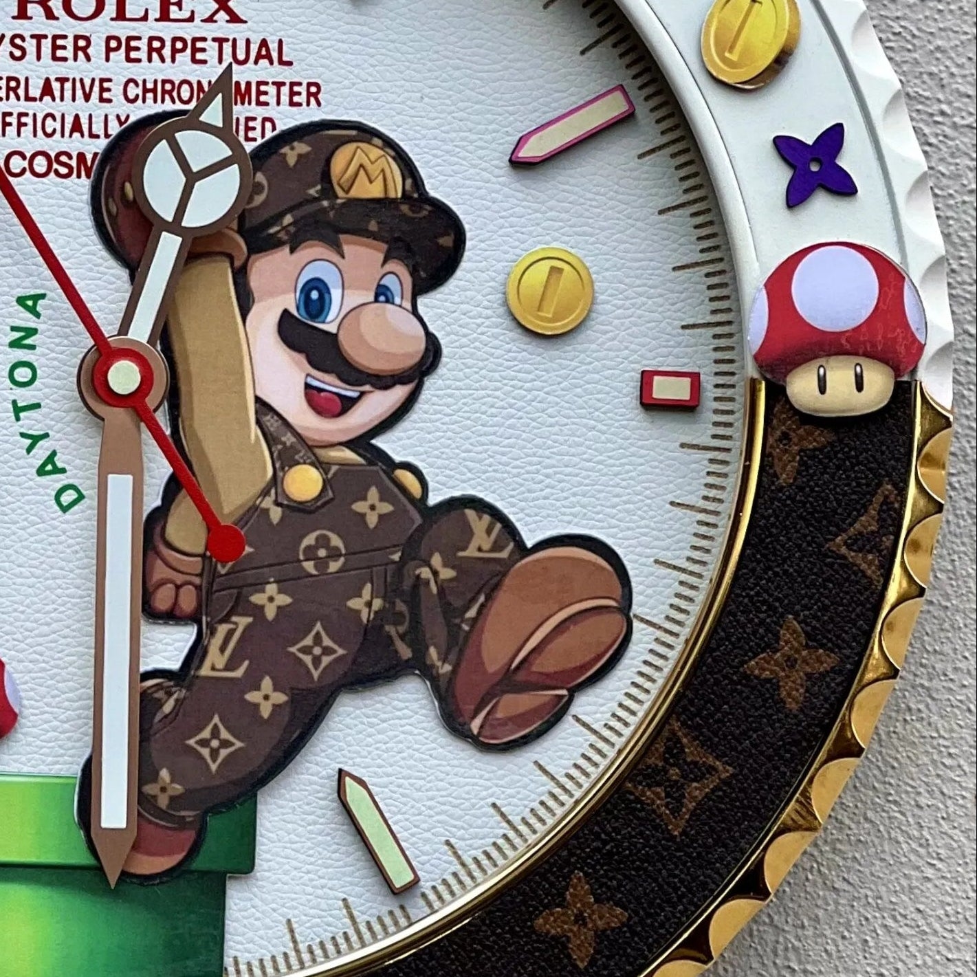 Orologio "Super Money Mario" Custom da Parete