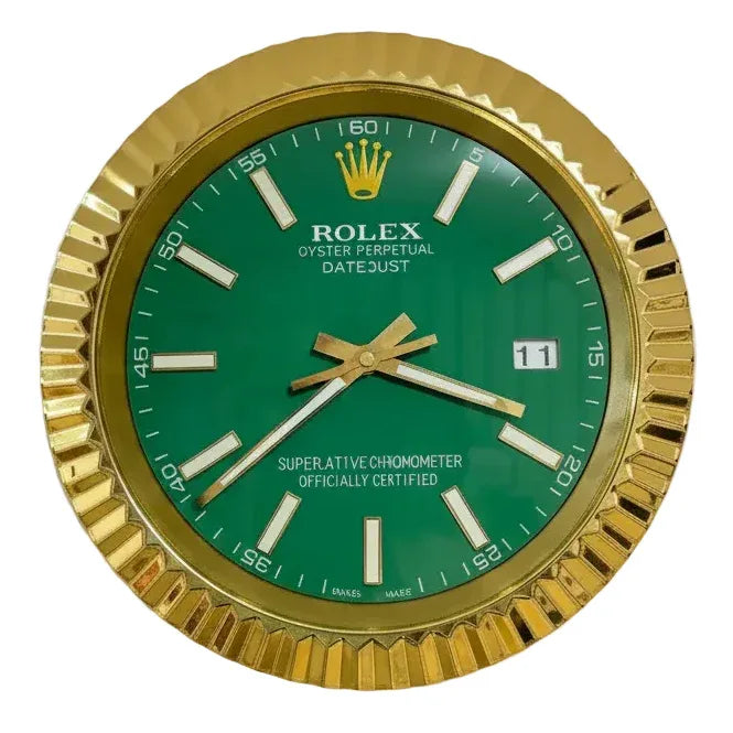 Orologio da Parete DateJust 35cm Acciaio Inox Classico - Moon24