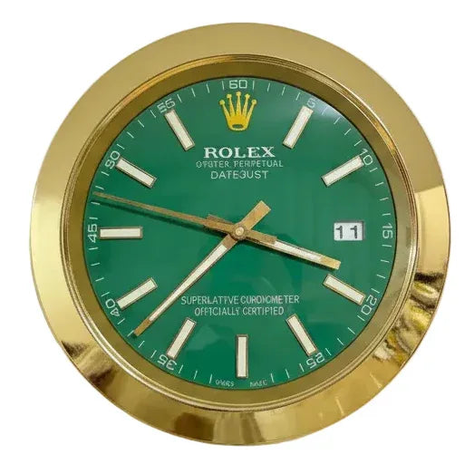 Orologio da Parete DateJust 35cm Acciaio Inox Classico - Moon24