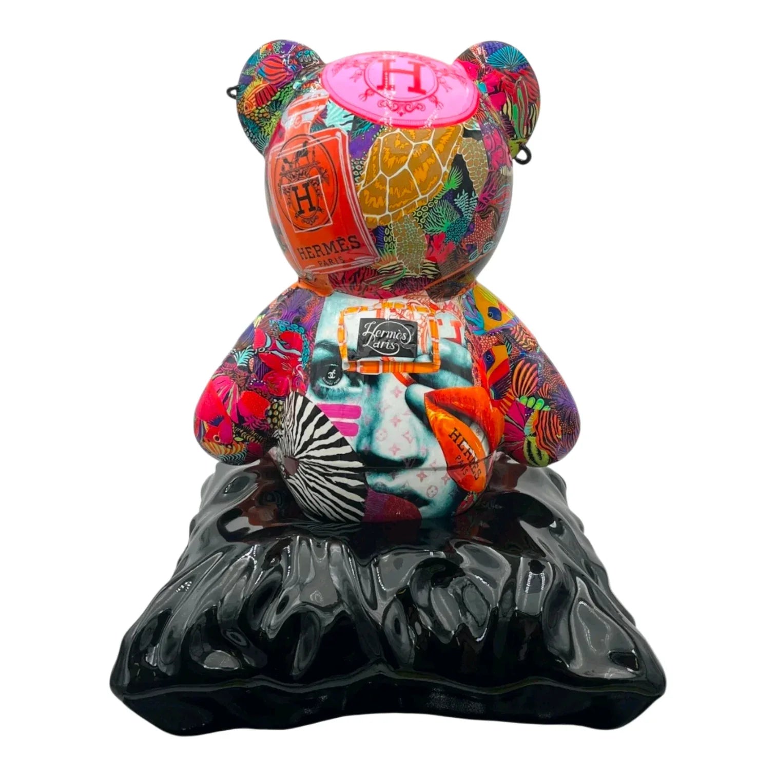 Teddy For Hermès Pop Lux | Naor26 Pop Art Sculpture Limited Teddy For Hermès Pop Lux | Naor26 Pop Art Sculpture Limited