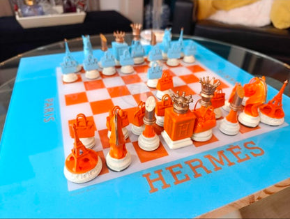 Scacchiera Hermès " Legno e Luce " ( Kleiner Artist )