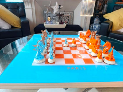 Scacchiera Hermès " Legno e Luce " ( Kleiner Artist )