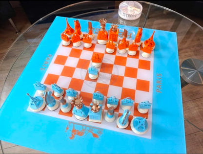 Scacchiera Hermès " Legno e Luce " ( Kleiner Artist )