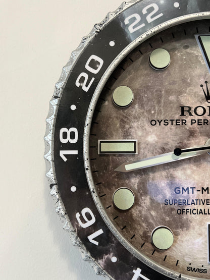 Orologio Gmt Gray Marble Custom da muro