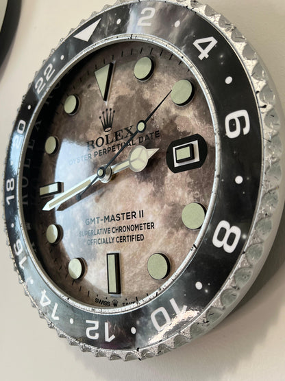 Orologio Gmt Gray Marble Custom da muro