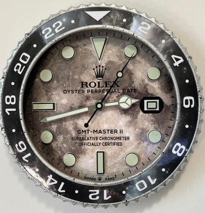 Orologio Gmt Gray Marble Custom da muro