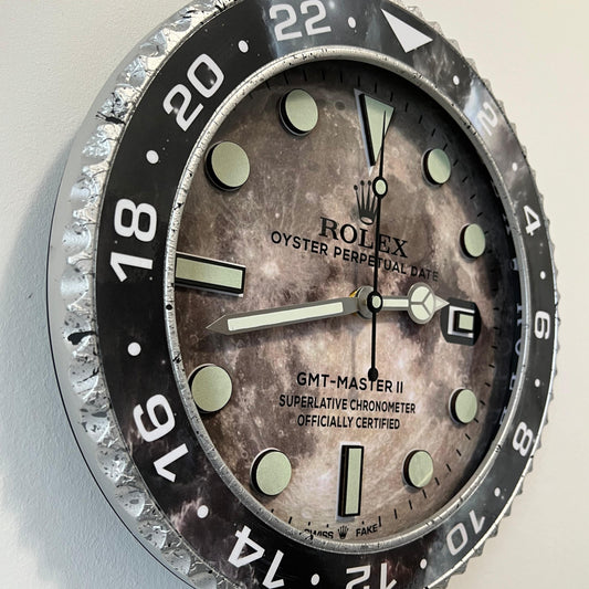 Orologio GMT Gray Marble Custom da Parete