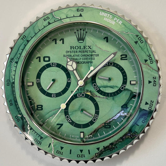 Orologio Day Green Wave Custom da muro