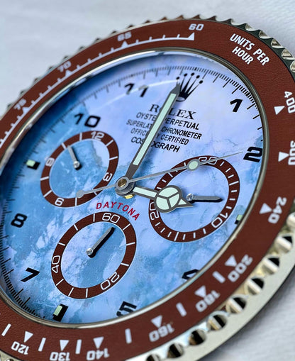 Orologio Daytona Blue Marble Custom da muro