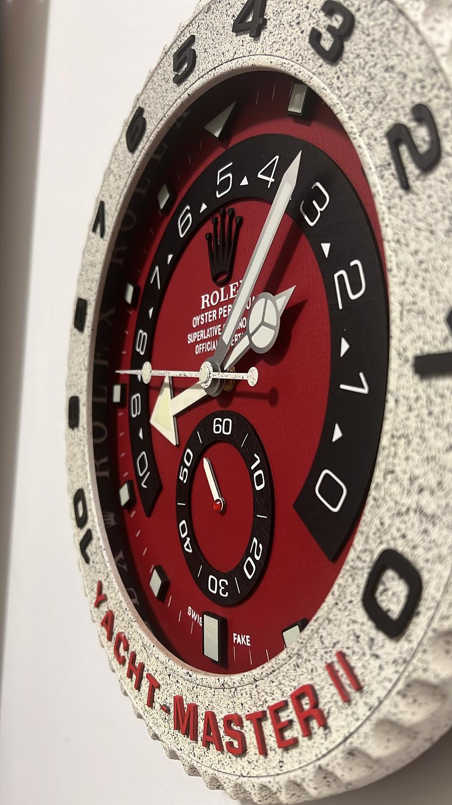 Orologio Yacht-Master II Red Blood Custom da muro