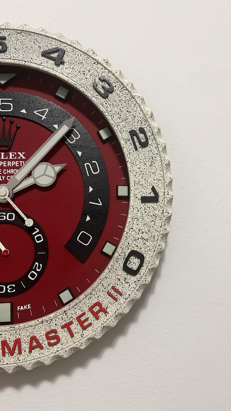 Orologio Yacht-Master II Red Blood Custom da muro