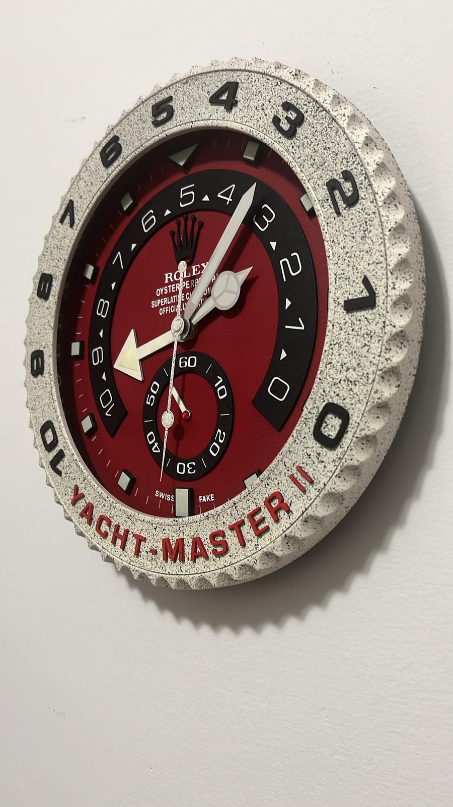 Orologio Yacht-Master II Red Blood Custom da muro