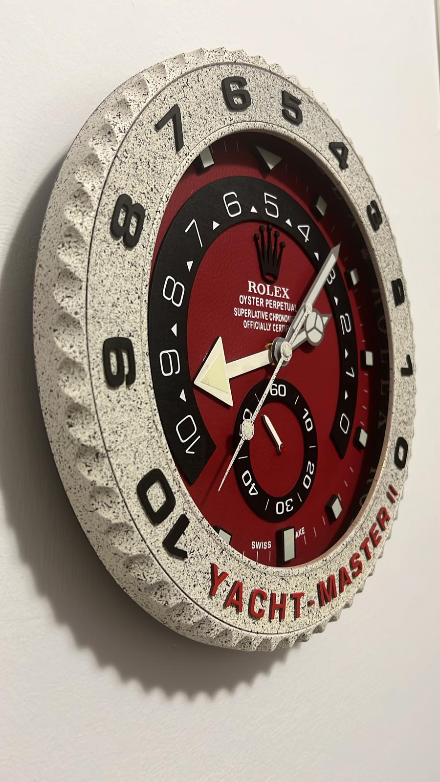 Orologio Yacht-Master II Red Blood Custom da muro
