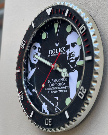 Orologio Scarface Custom da muro