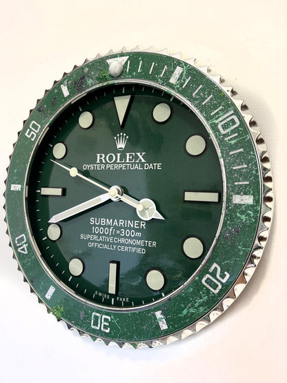 Orologio Submariner Classic Green Custom da muro